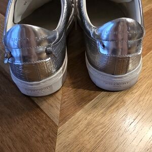 Givenchy Silver Embossed Sneakers